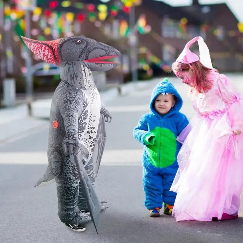 

Cartoon Pterosaur Inflatable Costume for Adult Kids Halloween Cosplay Clothes Party Jumpsuit Holiday DIY Decorations