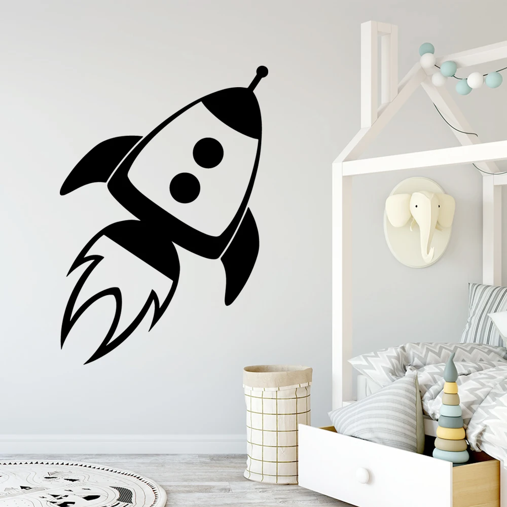 

Lovely Rockets Wall Sticker Removable Wall Stickers Diy Wallpaper For Baby's Rooms Background Wall Art Decal