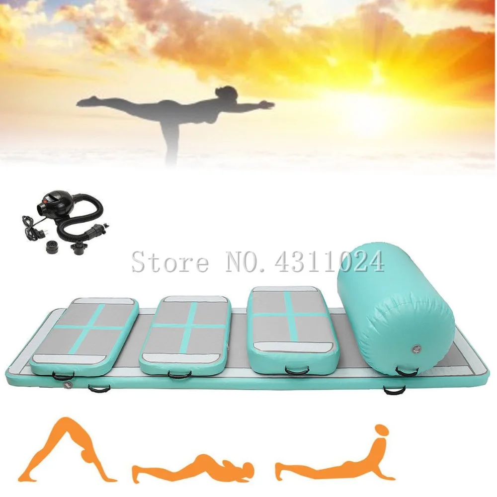 

Inflatable Air Track Sets For Tumbling Air Tumbling Track For Cheerleading, Gymnastics Training, Beach, on Water, Home use