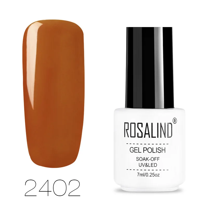 Розалинд наращивание ногтей 7 мл Гель-лак УФ гель для лак для ногтей гибридный набор для маникюра UV и светодиодный постоянный эмали ногтей премьер - Цвет: 2402