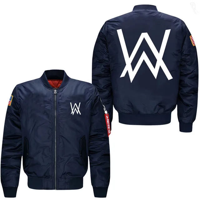 2018 Flight Jacket The Electronic Dance Music Singer Alan Walker Men's