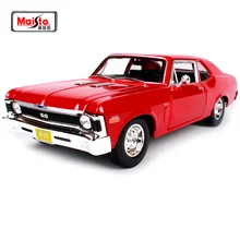 Maisto 1:18 1970 Chvrolet Nova SS мышечная старая модель автомобиля литая под давлением модель автомобиля игрушка Новинка в коробке 31132