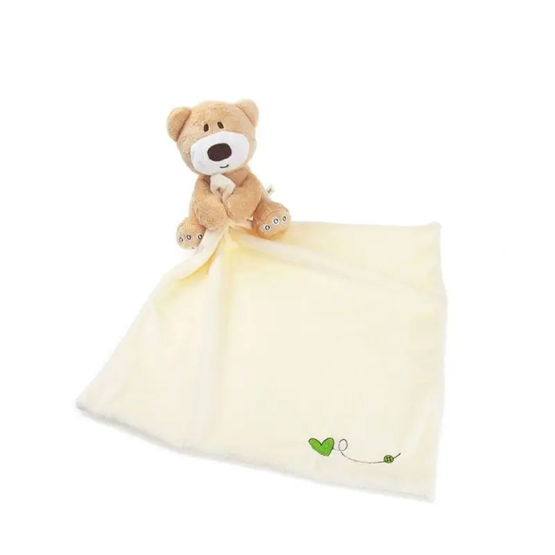 Baby Stuff for Newborns Cute Bear Infant Reassure Towel Newborn Blankie Baby Appease Towel Baby Soft Toys Towel