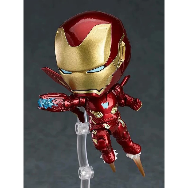 

Marvel Ironman Avengers Mark50 Nendoroid 988 Cute Iron Man Tony Stark PVC Action Figure Collection Model Toys 10CM