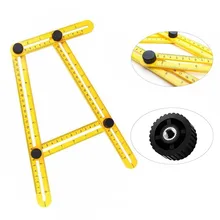 New Width Measuring Instrument Angle ruler Template Tool Four sided Ruler Mechanism Slides P0 01