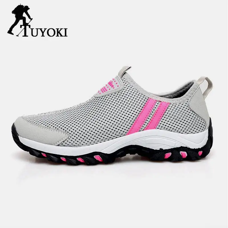 

Tuyoki Men/Women Walking Shoes Men Sneakers Plus Size 35-44 Casual Soft Breathable Shoes Women Mesh Lightweight Footwear