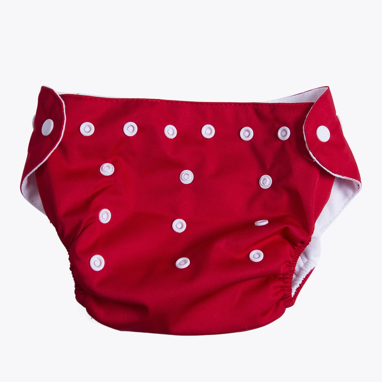 1 шт., многоразовые хлопковые подгузники в горошек для маленьких мальчиков и девочек, мягкие, моющиеся, тканевые подгузники - Цвет: Красный