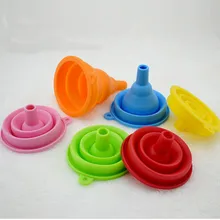 

Telescopic Mini Funnel Portable Silicone Folding Oil Funnel High Temperature Easy to Clean and Easy to Store
