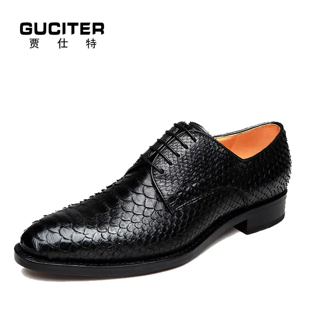 python skin shoes men's
