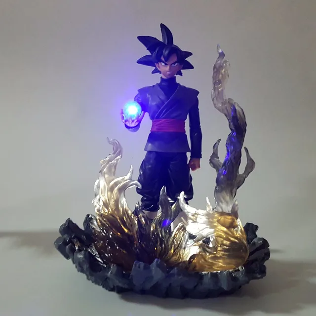 Goku Black Light Up Dragon Ball Z Black Son Zamasu Led Light Up 15 Cm Dbz Free Shipping Worldwide