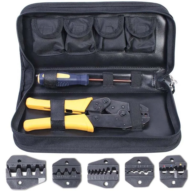 

Crimping Pliers Cables + Screwdrivers Pliers Crimp for Cable Crimps Black