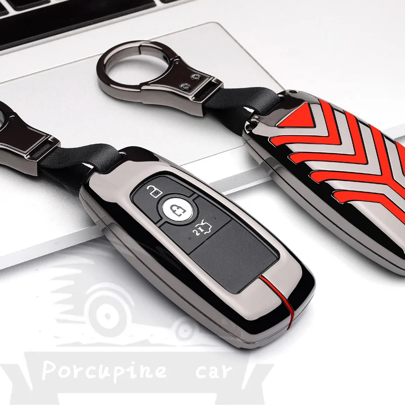 Цинковый сплав удаленный БЕСКЛЮЧЕВОЙ аксессуар Обложка для Ford EcoSport Lincoln МКС MKZ MKX ключ протектор чехол