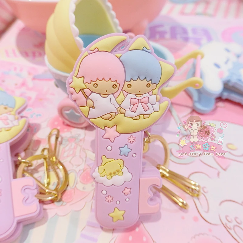 1 Pc Cute Cartoon Cinnamoroll my Melody Little Twin Stars Pudding Dog Comics Hair Pin Hair Clip for Girls Gift Toy Figure-2