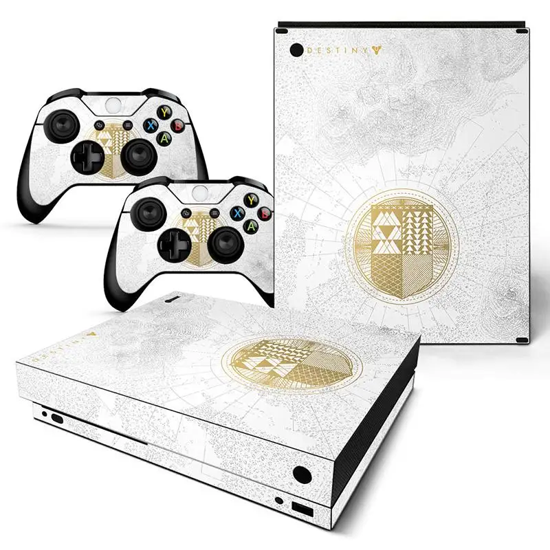 TN-XboneX-0155 Стильный Дизайн Виниловая наклейка для xbox ONE X игровая консоль+ 2 контроллера Защитная крышка - Цвет: TN-XboneX-0155