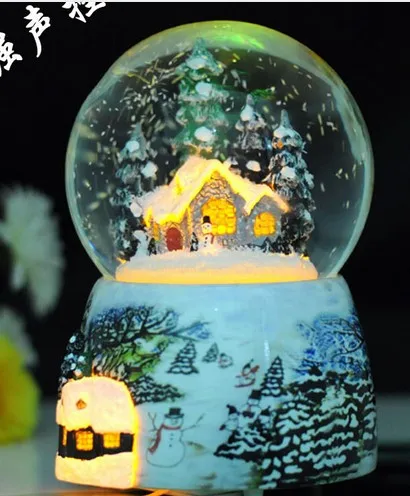 Подарок на день Святого Валентина YM 324 светящийся хрустальный шар снежный