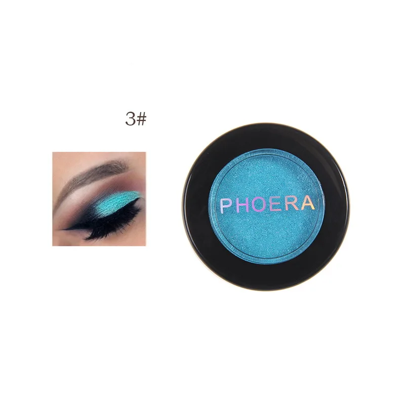 Женские блестящие тени для век PHOERA вечерние с металлическим кристаллом 24 цвета| |