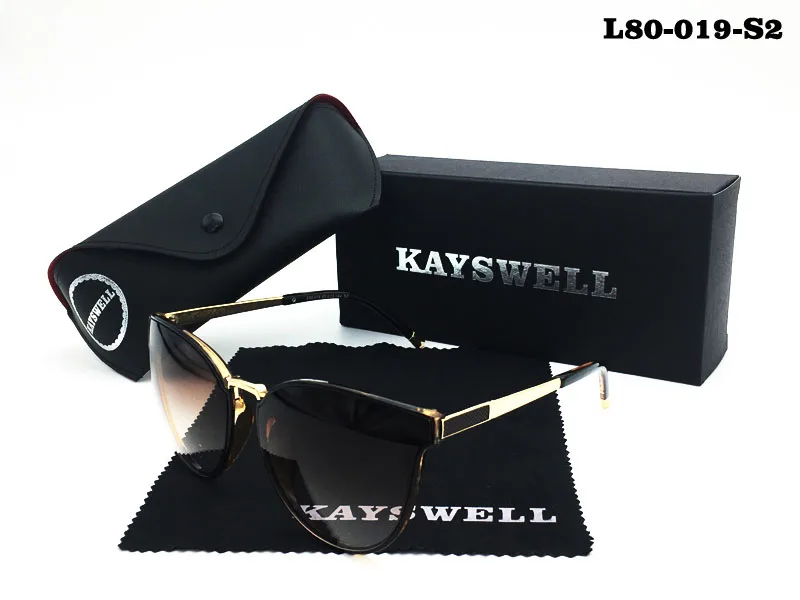 KAYSWELL Женские квадратные солнцезащитные очки Брендовые дизайнерские модные ретро градиентные солнцезащитные очки Oculos De Sol Feminino L80-019 - Цвет линз: L80-019-S2