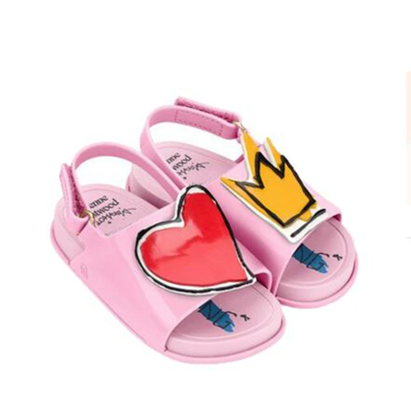Koop Mini RIAROSA Zomer Stijl Kids Sandaal Fashion HART Grils Schoenen Zachte Lederen Platte Hak Chica Sandalias voor Baby Kinderen