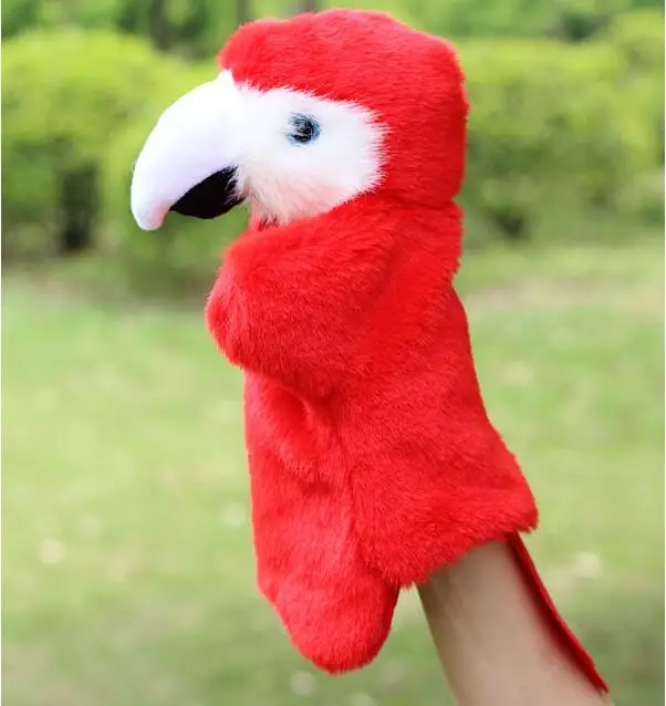 parrot hand puppet