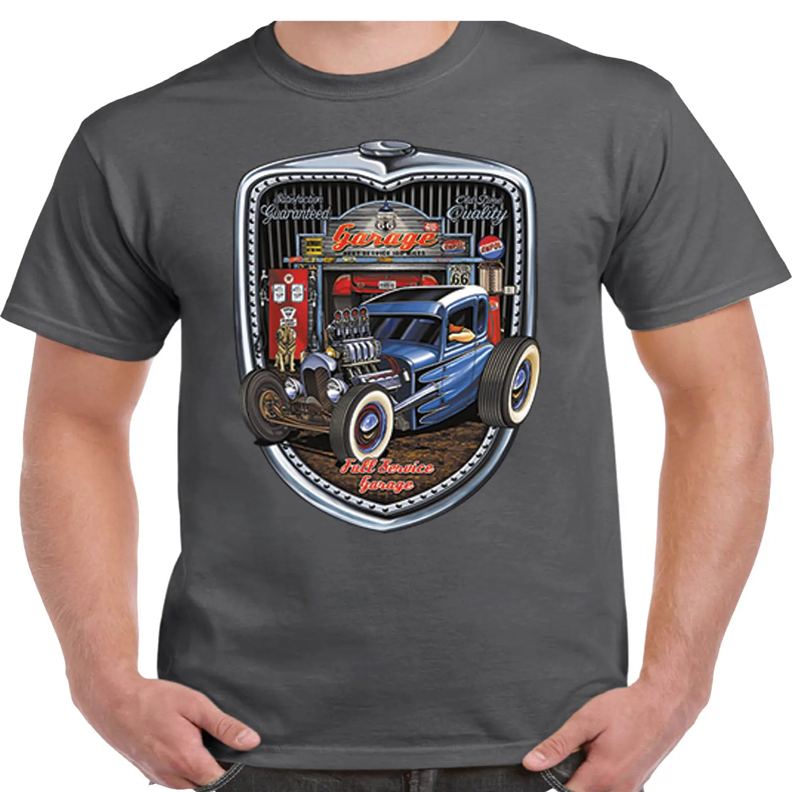 2019 Funny Hotrod 58 Mens Hot Rod T Shirt Rat Rockabilly Vintage Clothing Car Gift Idea 29 Unisex Tee | Мужская одежда