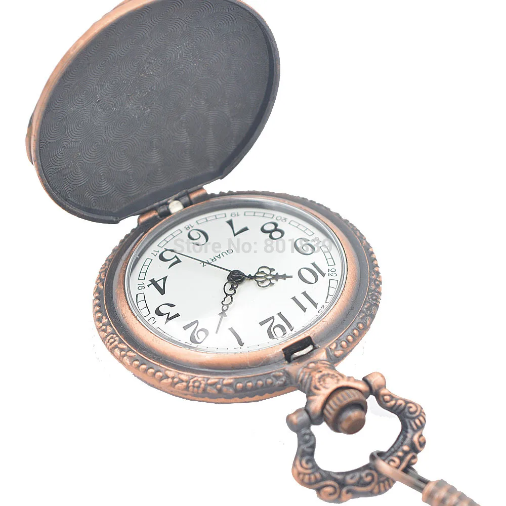 Карманные часы с цепочкой железная дорога рельефные арабские цифры Полный Охотник стимпанк дизайн Reloj De Bolsillo