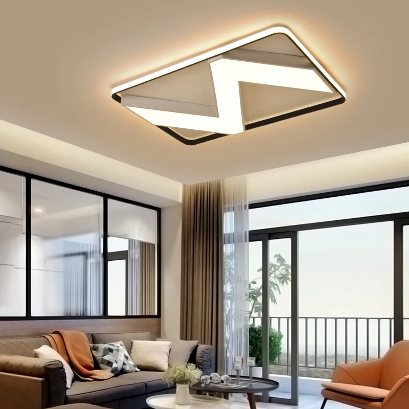 

Rectangle Round LED Ceiling Lights for home Living room Bedroom lampe plafond avize lustre Dimming Modern LED Ceiling lamp light