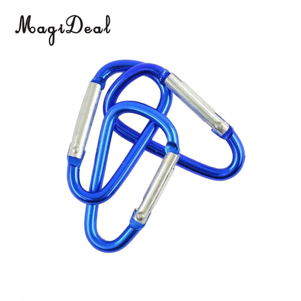 MagiDeal 20pcs Mini Climbing Carabiner Buckle Snap Spring Clip Hook Keychain for Travell Rafting Boating Bag Outsoor Hiking Acce