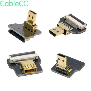 

1pcs/ FPV Micro HDMI Type D Up & Down Angled 90 Degree Male & Female Connector for FPV HDTV Multicopter Aerial Photography