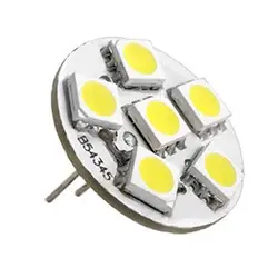 6 SMD светодиодный светильник G4 12V DC точечная лампочка теплый белый