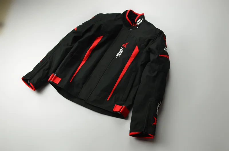 Новая оксфордская байкерская куртка мотоциклетная одежда внедорожная мотоциклетная одежда Автомобильная гонка куртки со съемным хлопковым вкладышем - Цвет: Красный