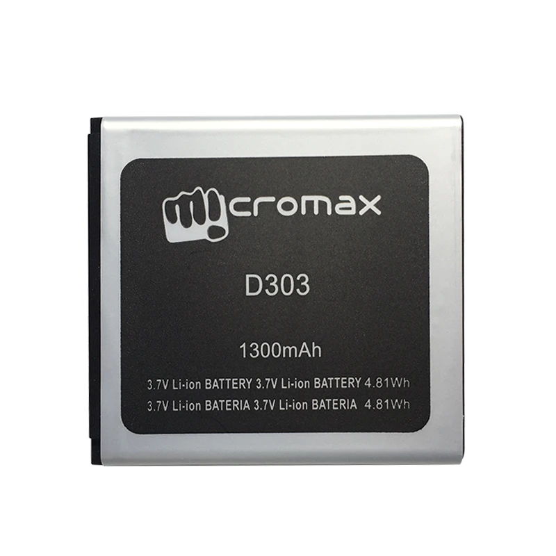 1300 мАч аккумулятор для Micromax D303 батарея телефона