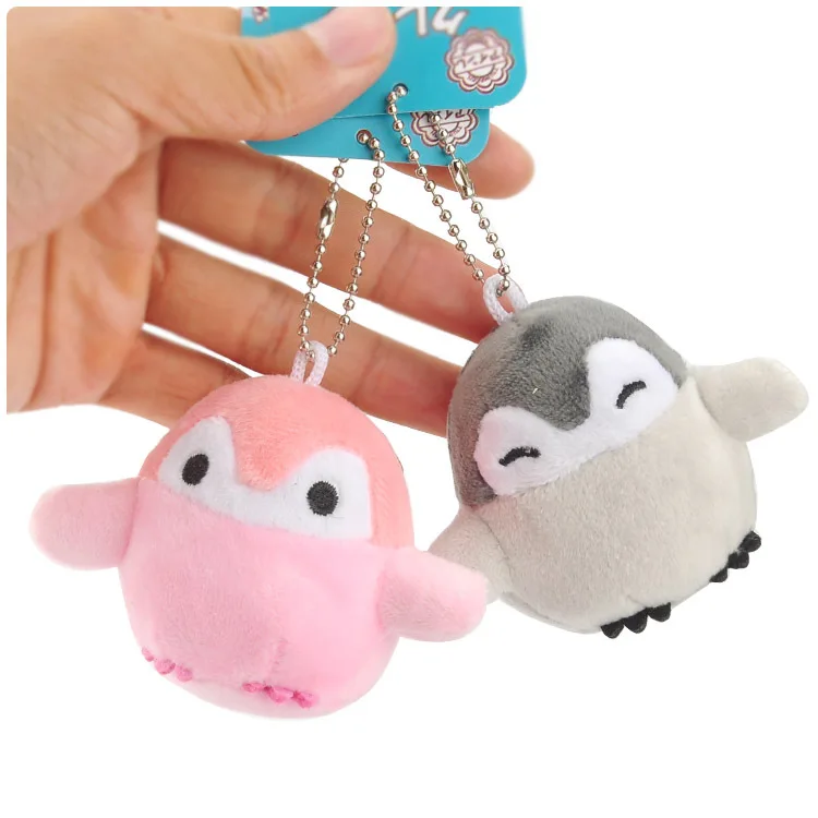 

1pcs penguins plush pendant toy doll clamshell doll plush keychain 6cm randomly prepare wj04