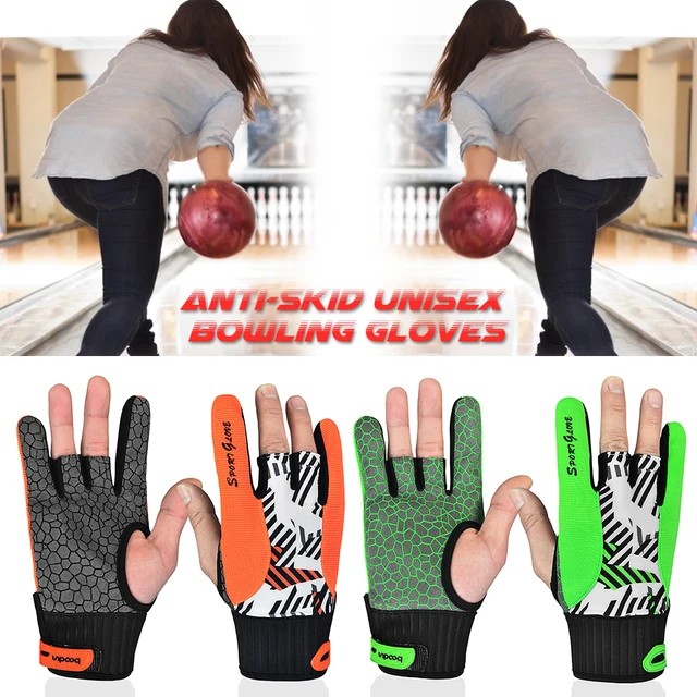 US $10.96 Bowling Gloves Breathable AntiSkid Bowling Thumb Protectors Sports Gloves For Men Women Camping Cl