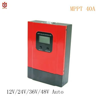 

MAYLAR MPPT 40A Solar Charge Controller Esmart3 12V 24V 36V 48V Auto for Max. 150VDC Input off Grid PV Power System LCD Display