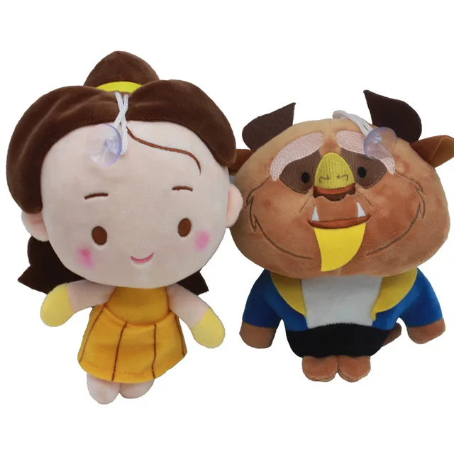 2pcs/lot 20cm Beauty and the Beast Princess Plush Doll Toys Belle