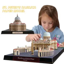 Забавная 3D архитектурная модель 3D развлечения DIY церковная головоломка для игры Прямая поставка