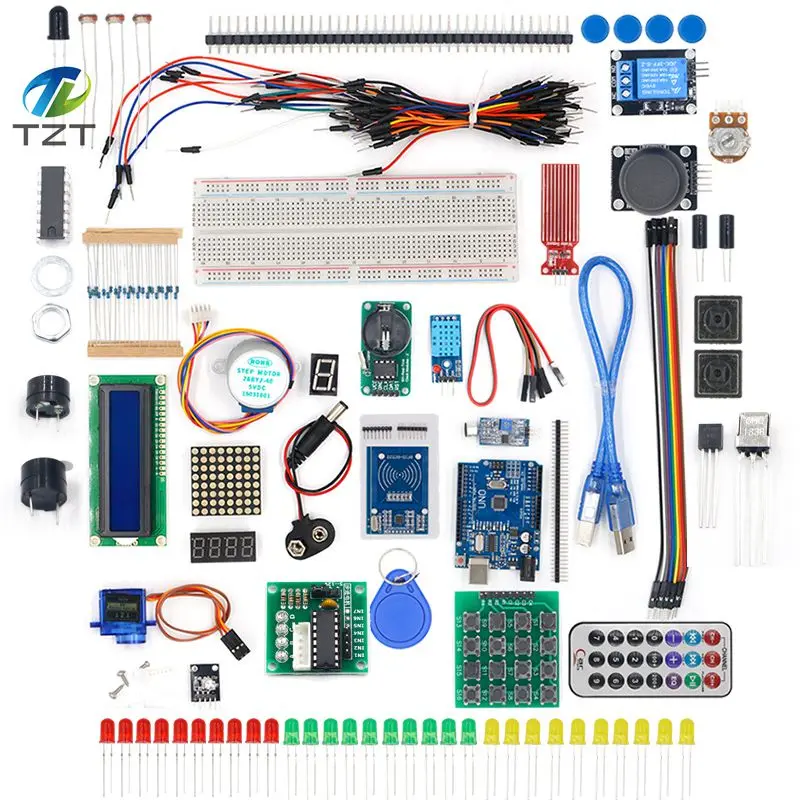 TZT новейший RFID стартовый набор для Arduino UNO R3 обновленная версия Обучающий с