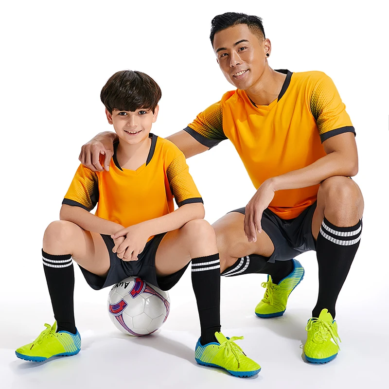 

2019 New Kids Adult personality Soccer Jersey Set survetement Football Kit Men child Futbol Training Uniforms set De Foot shorts