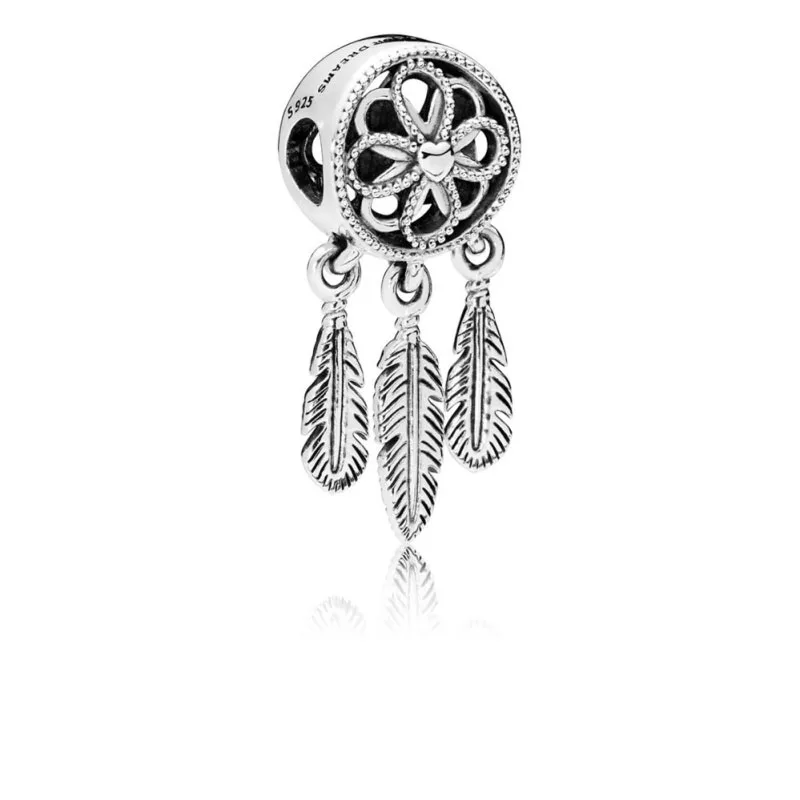 

2018 New Authentic 925 Sterling Silver SPIRITUAL DREAMCATCHER CHARM Fit Original pandora Bracelet Necklace Pendant DIY Jewelry