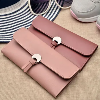 

Stylish PU Leather Long Wallet women Wallet Leisure Purse Simple Women Wallets Long Coin Pocket Card Holder Purse Fashion