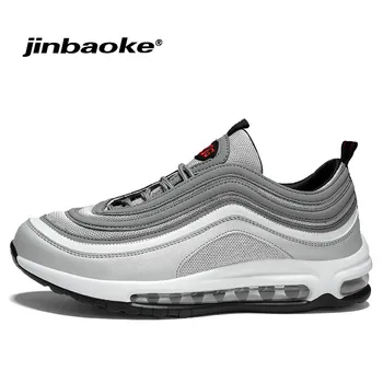 

New Running Shoes Men Breathable Mesh Athletic Sports Shoes Air Cushion Sneakers Outdoor Trainer Jogging Shoes Zapatillas