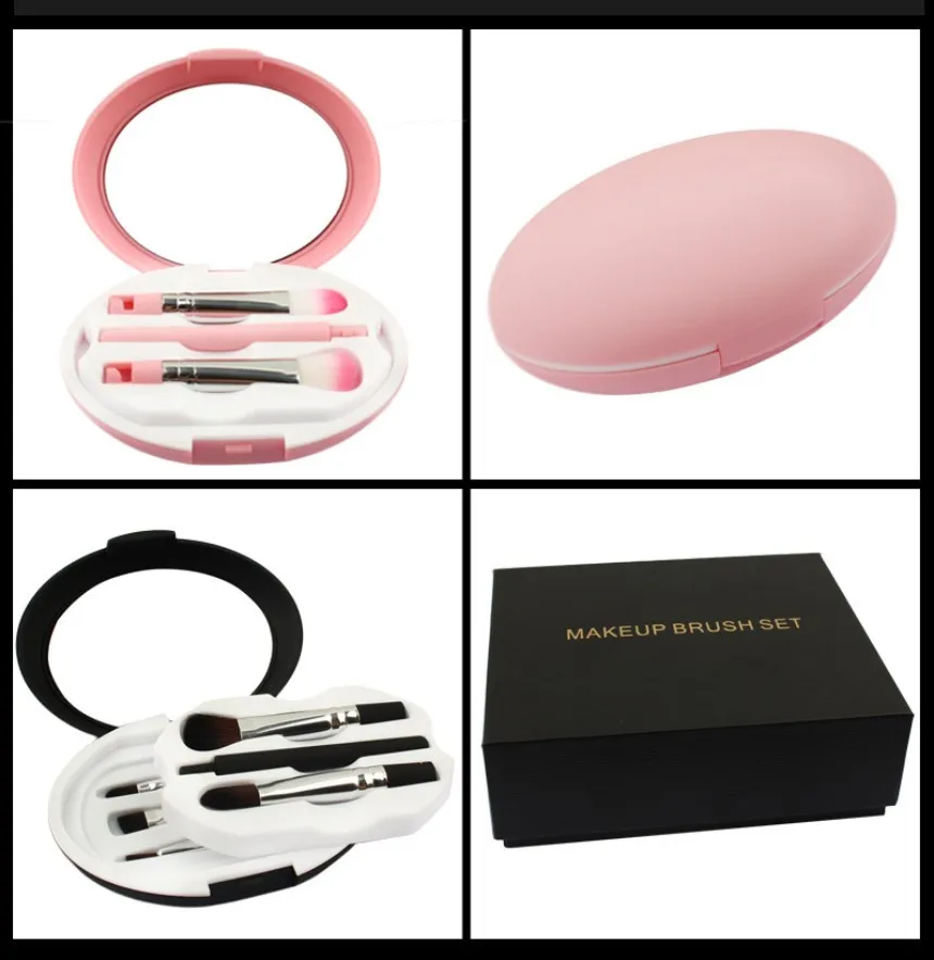 

5 Pcs Professional Cute Pink Mini Portable Makeup Brush Set Soft Bristles Foundation High Gloss Repair Eye Shadow #YL9