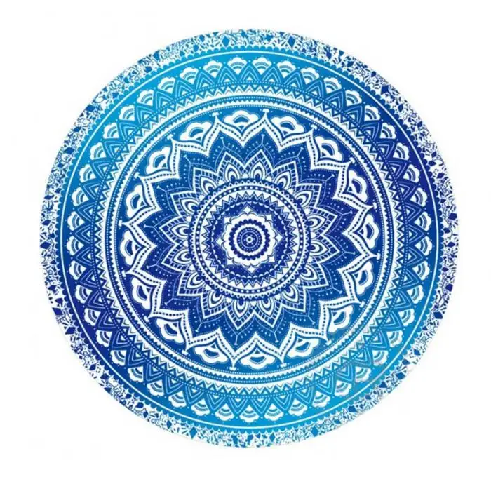 Mandala Round Tapestry Summer Beach Picnic Throw Rug Blanket Bohemia Mats LBShipping