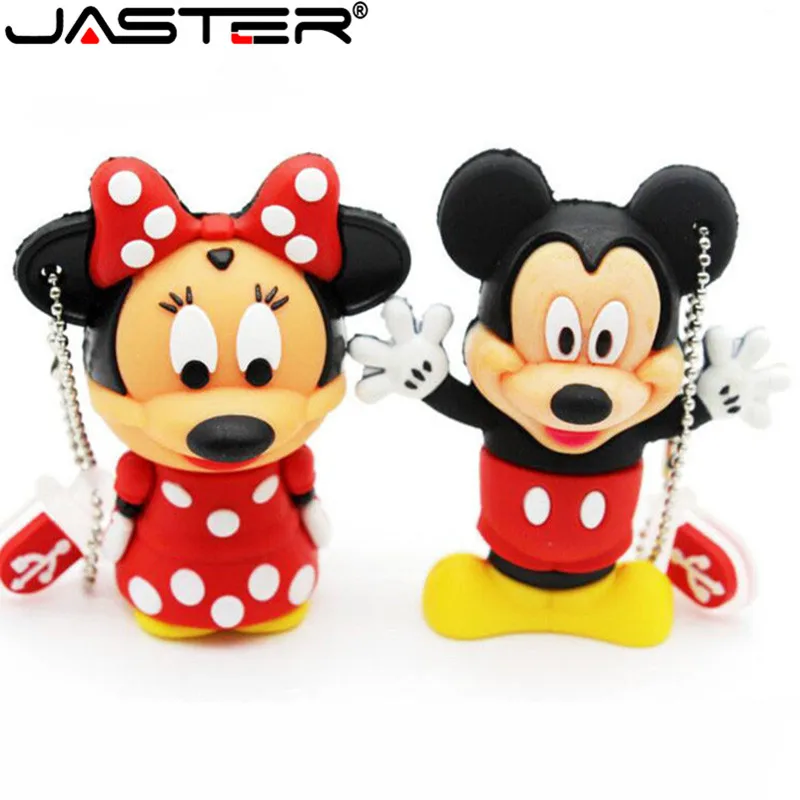 

JASTER creative Mouse Mickey and Minnie USB Flash Drive Animal Cartoon Flash Drive 4GB 8GB 16GB 32GB 64gb memory stick u disk