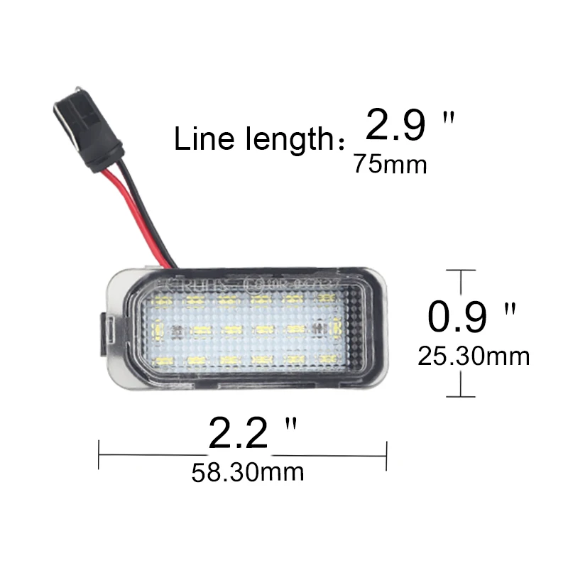2 шт. автомобиля 12V Белый светодиодный Подсветка регистрационного номера лампы ошибок для форд фиеста JA8 фокус DA3 5D фокуса DYB C-MAX Mondeo BA7 Galaxy