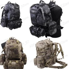 Тактический Молл 60L камуфляж тактический брюки-карго рюкзак черный с камуфляжным принтом Тифон Сумки для походов