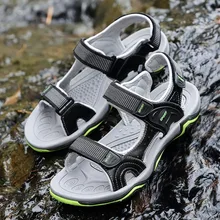 Мужские сандалии модная летняя повседневная обувь из натуральной кожи мужские сандалии в классическом стиле дышащая летняя обувь для мужчин