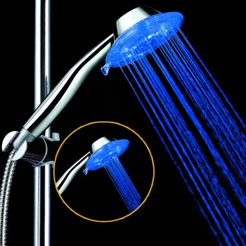 

Household Bathroom Led Colorful Flashing Hand-held Nozzle Adjustable Water Way Pressurized Water-saving Shower