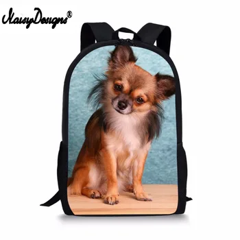 

Children Backpacks School Bags for Girls Boys Cute 3D Puppy Chihuahua Pattern Kids School Bags Casual Lap Top Travel DropShip