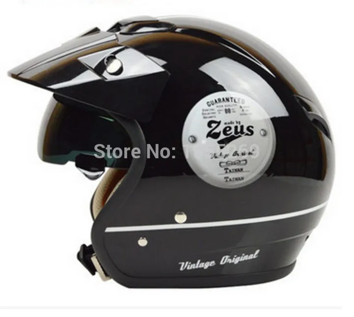 Fashion halley ZEUS 381C 3/4 helmet vintage motorcycle helmet retro Moto Casco scooter capacete open face helmet M/L/XL/XXL DOT